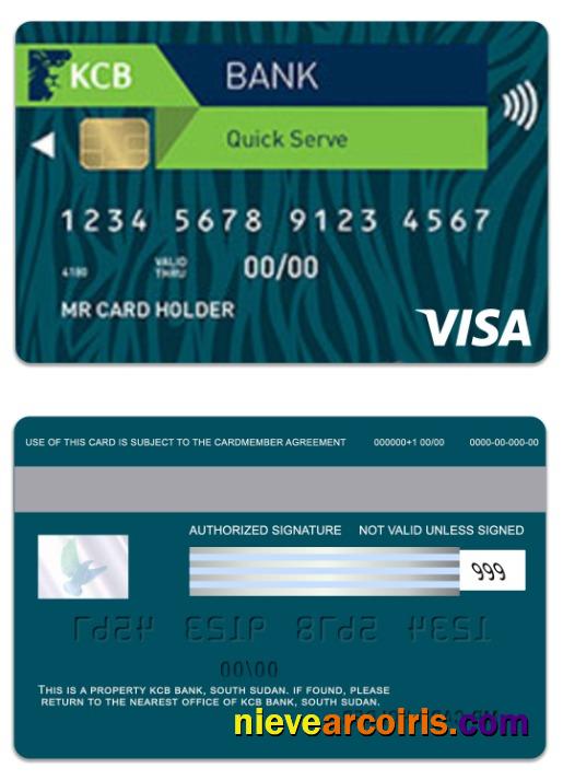 South Sudan KCB Bank visa card